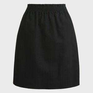 J. Crew Black Linen Skirt
